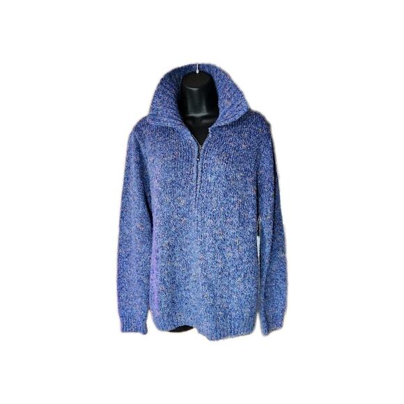 croft barrow Full Zip Up Sweater Blue Girls XLarge Juniors - Picture 7 of 15